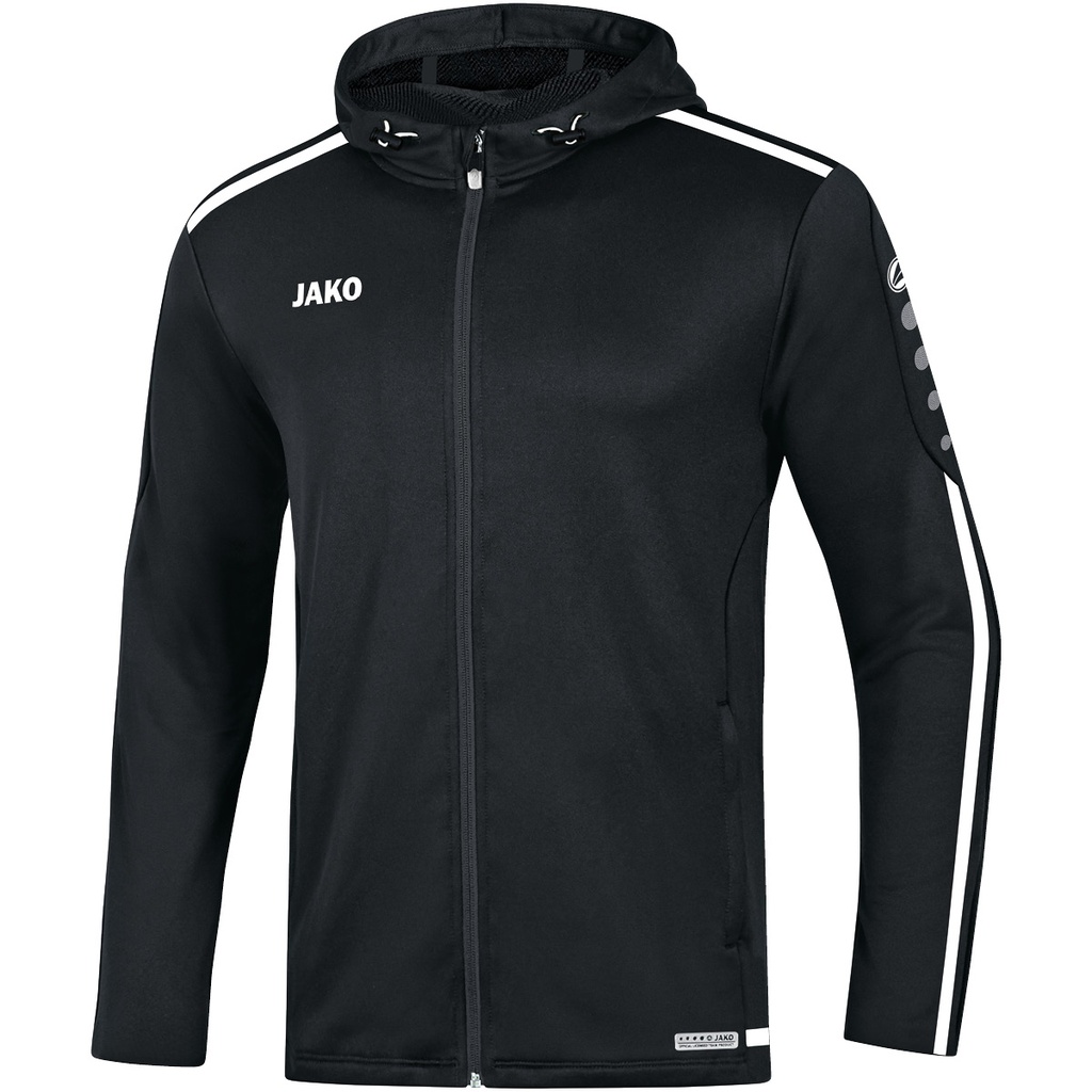 [681908128] JAKO 6819 Veste à capuchon Striker 2.0 (128, 08 Noir/Blanc)