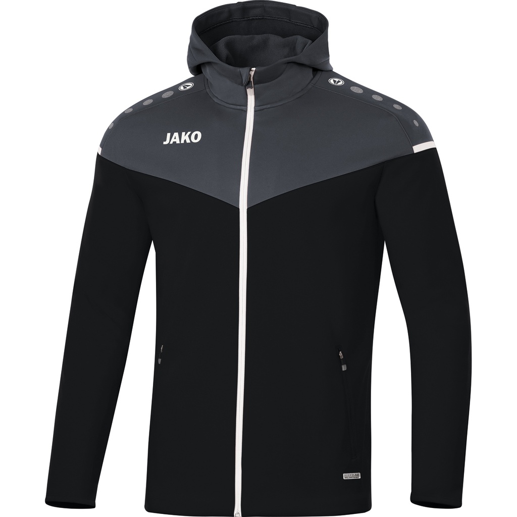 [682008S] JAKO 6820 Veste à capuchon Champ 2.0 (S, 08 Noir/Antracite)