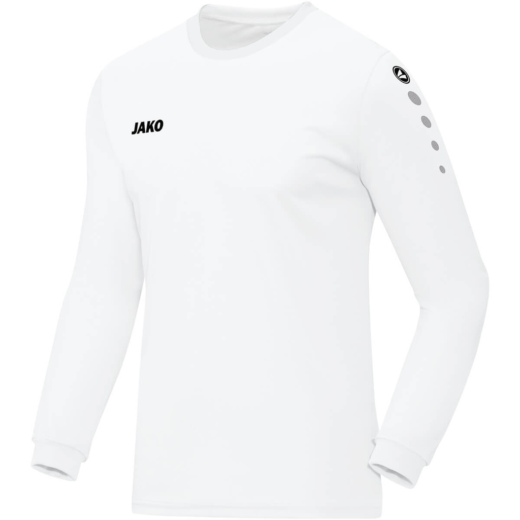 [433300116] JAKO 4333 Maillot Team ML - ENFANT (116, 00 Blanc)