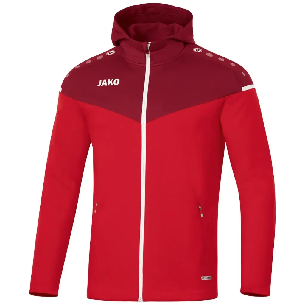 [682001128] JAKO 6820 Veste à capuchon Champ 2.0 - ENFANT (128, 01 Rouge/Rouge Vin)