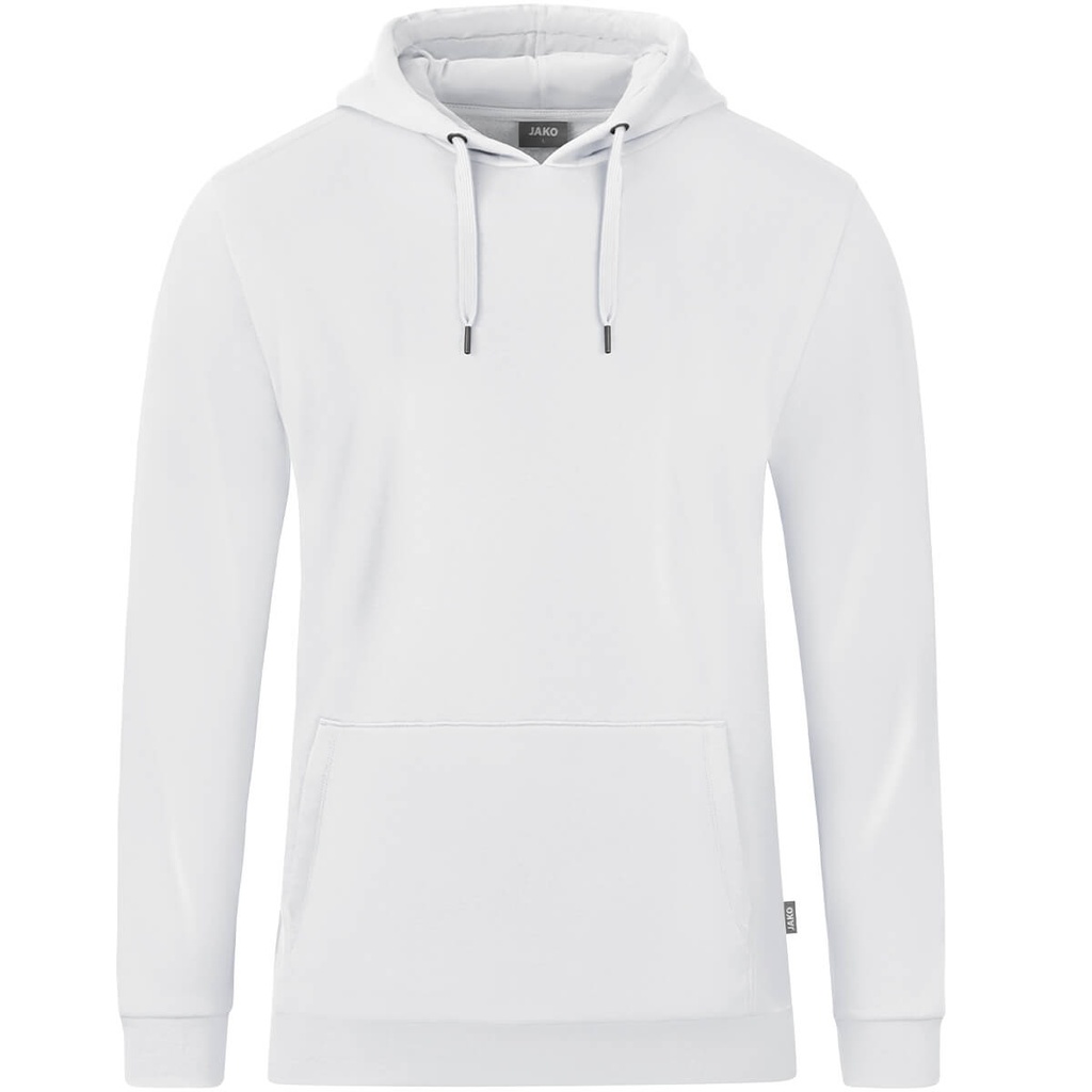 [C6720000S] JAKO C6720 Sweat à capuchon Organic (S, 000 Blanc)