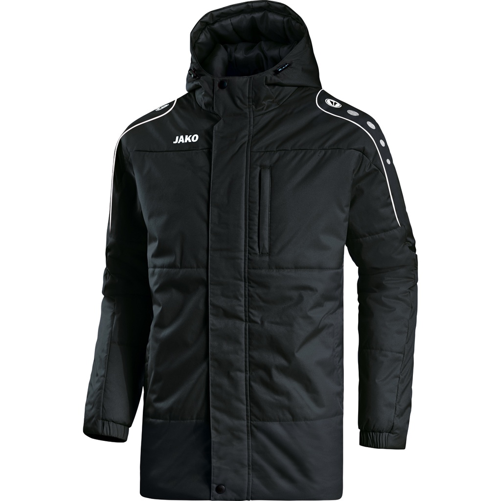 JAKO 7197 Veste coach Active (M, 08 Noir/Blanc)