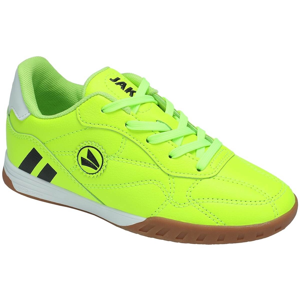 JAKO 5512 Chaussure de football Classico II ID Junior (28, 321 jaune fluo/noir)