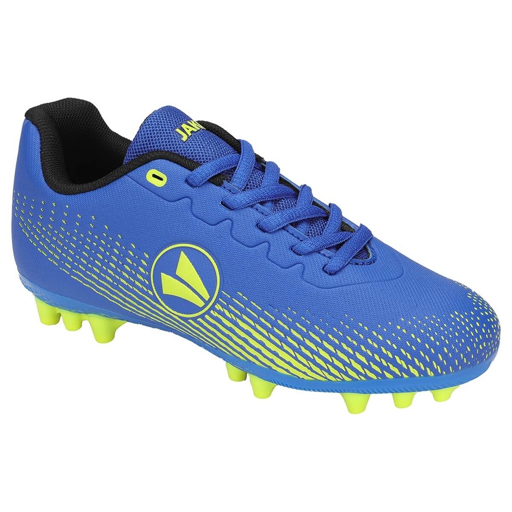 JAKO V05514 Chaussure de football Lightning AG Junior (28, 416 royal/jaune fluo)