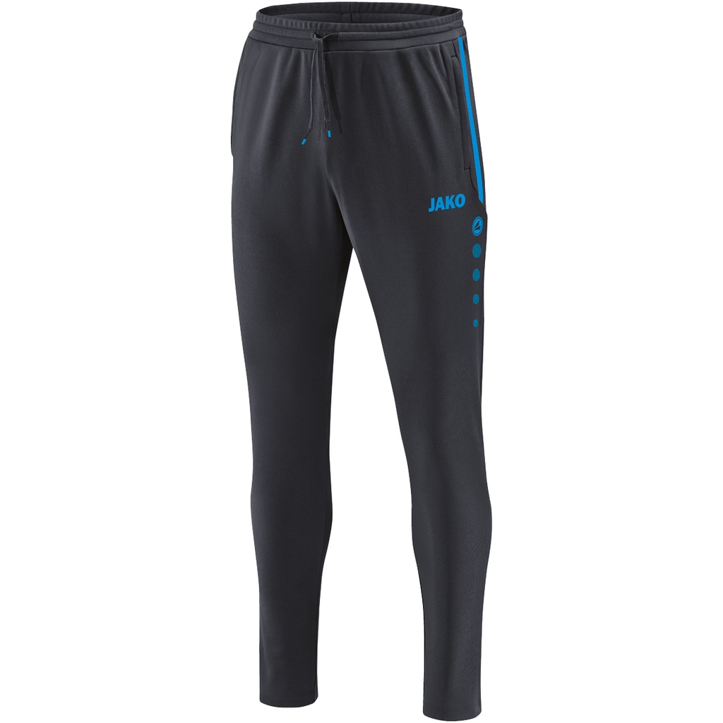 [845821XXS] JAKO 8458 Pantalon d'entraînement Prestige (XXS, 21 Anthracite/Bleu JAKO)