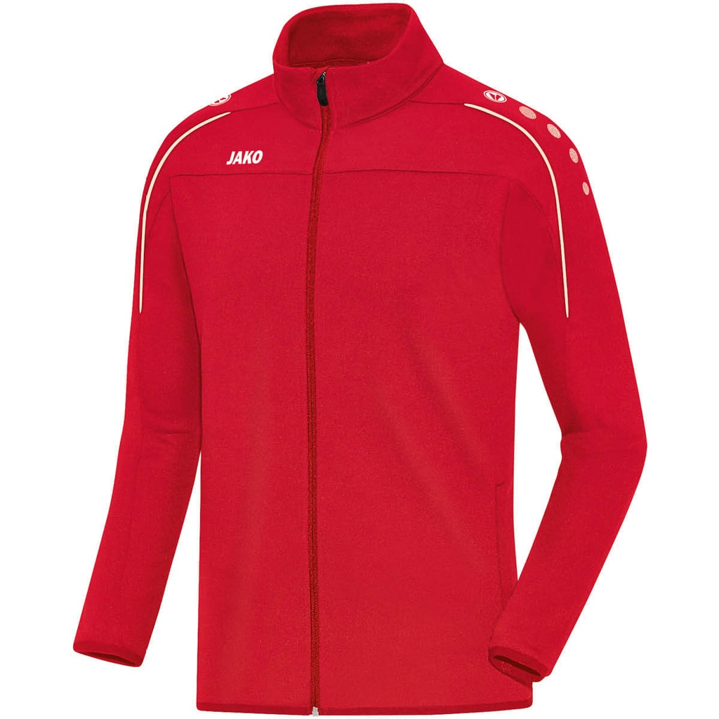 [875001S] JAKO 8750 Veste d'entraînement Classico (S, 01 Rouge)