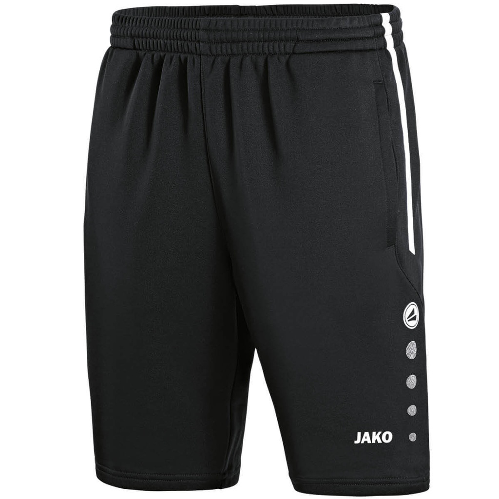 [859508S] JAKO 8595 Short d'entraînement Active (S, 08 Noir/Blanc)