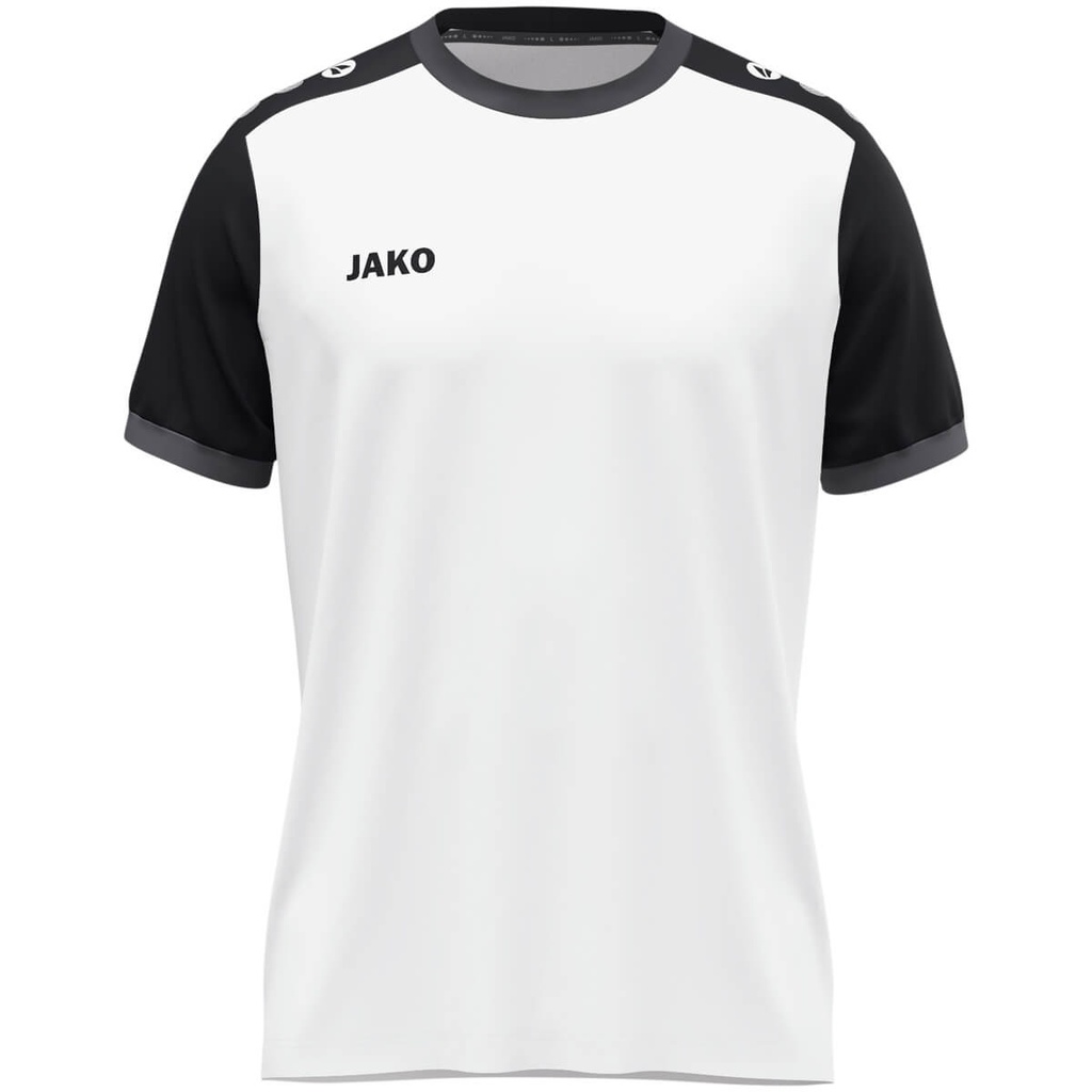 [4270027S] JAKO 4270 Maillot Dynamic MC (S, 027 Blanc/Noir/Anthracite)