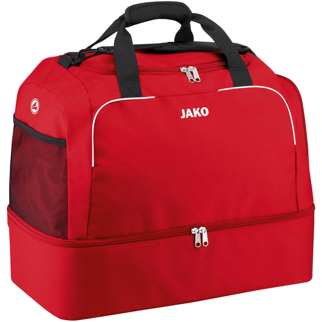 [2050011] JAKO 2050 Sac de sport Classico avec comp. chaussures (01 Rouge, Bambini)