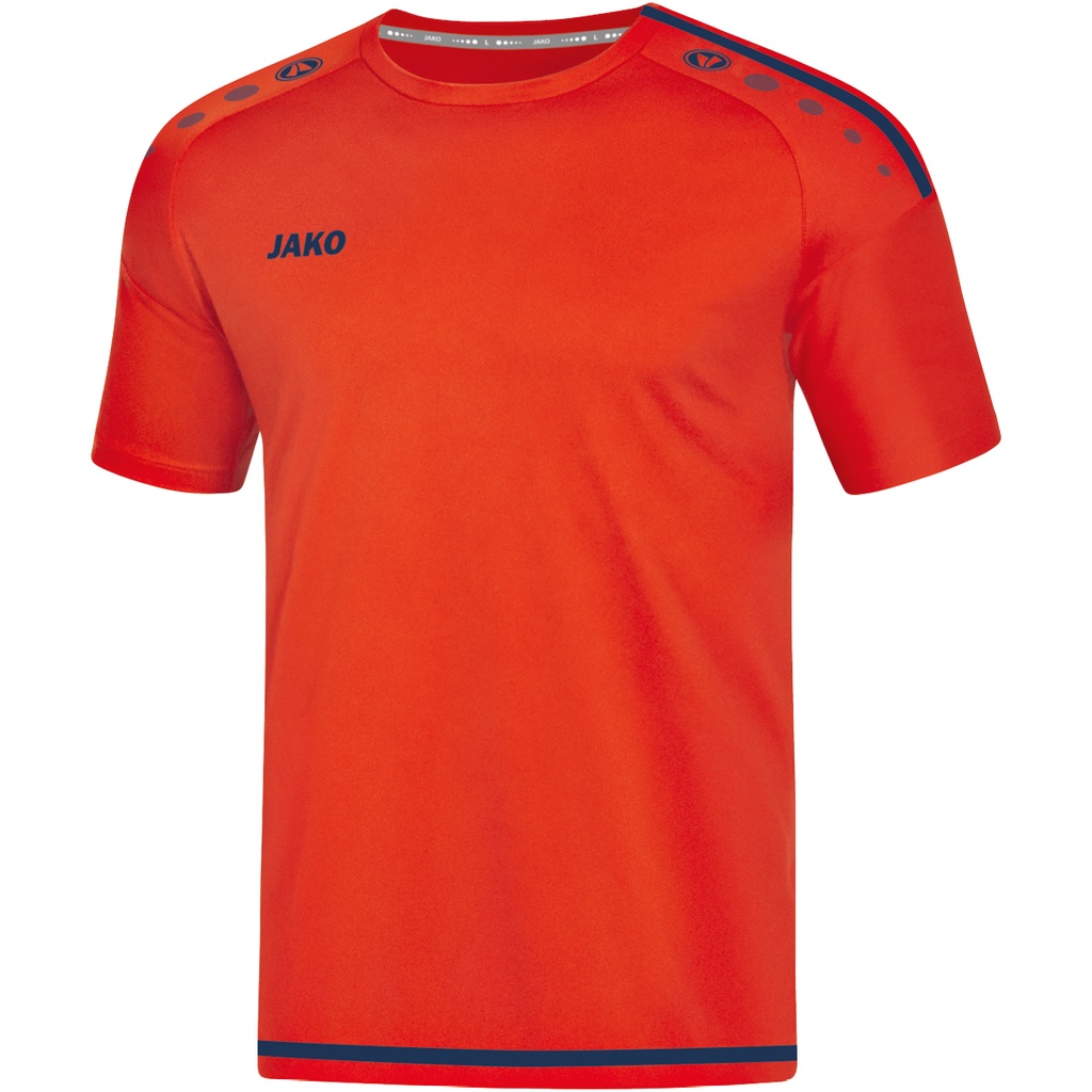 [421918S] JAKO 4219 T-shirt/Maillot Striker 2.0 MC (S, 18 Flamme/Navy)