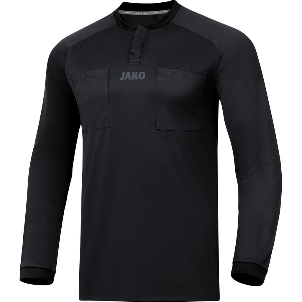 [437108XS] JAKO 4371 Maillot arbitre ML (XS, 08 Noir)