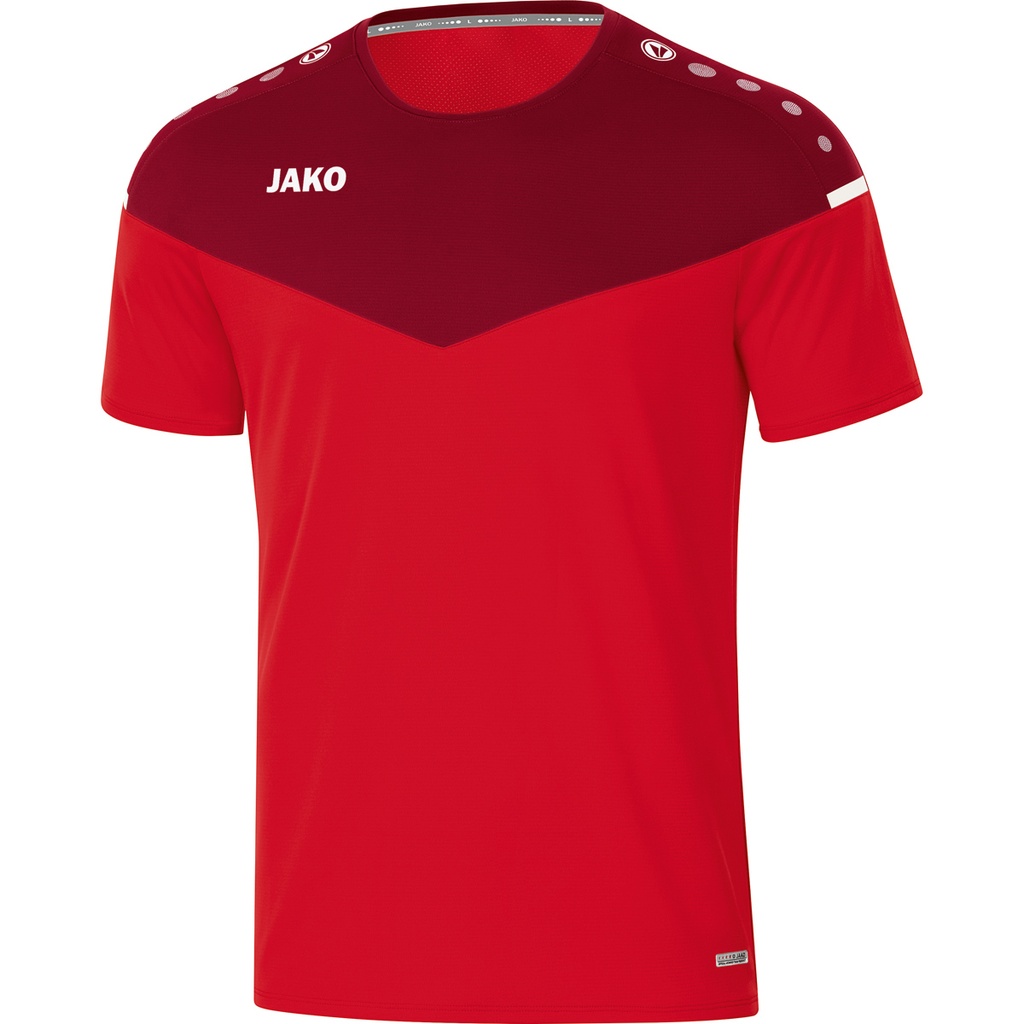 [612001128] JAKO 6120 T-shirt Champ 2.0 (128, 01 Rouge/Rouge Vin)