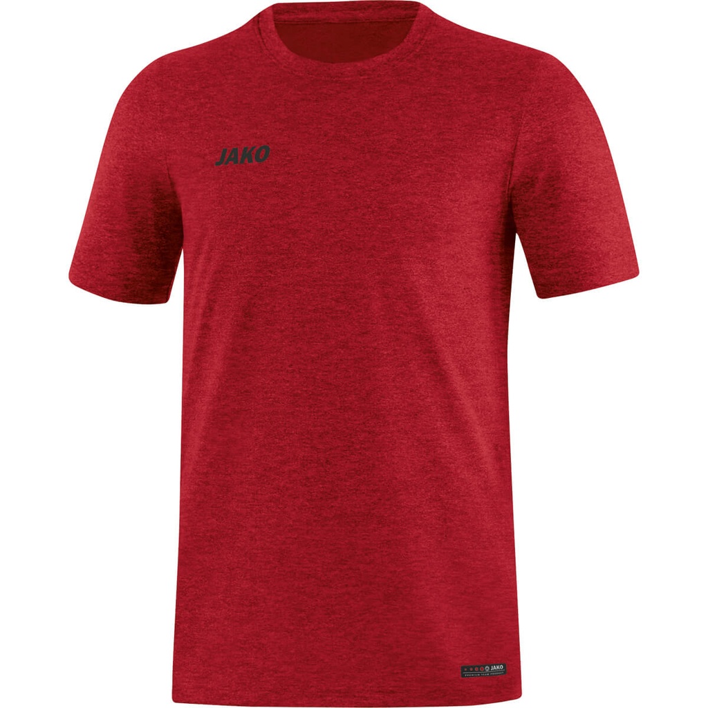[612901S] JAKO 6129 T-shirt Premium Basics (S, 01 Rouge mix)