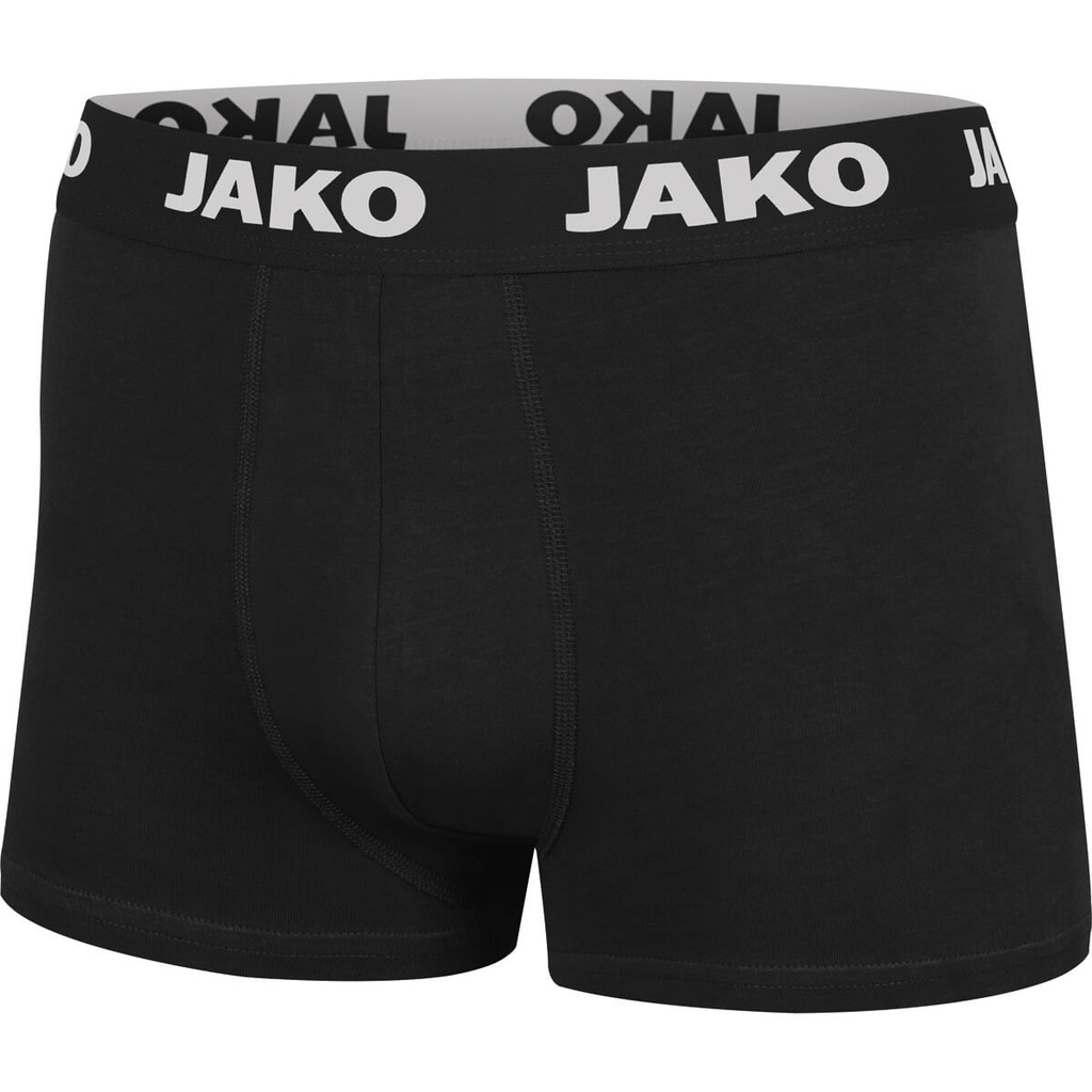 [620408S] JAKO 6204 Shorts boxer Basic - 2-pack (S, 08 Noir)