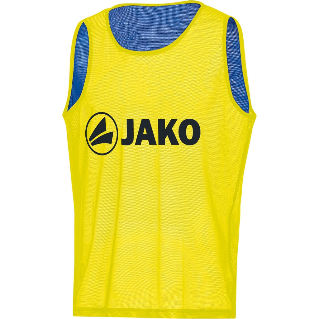 [26180300] JAKO 2618 Chasuble réversible (03 Jaune fluo/Royal, Bambini)