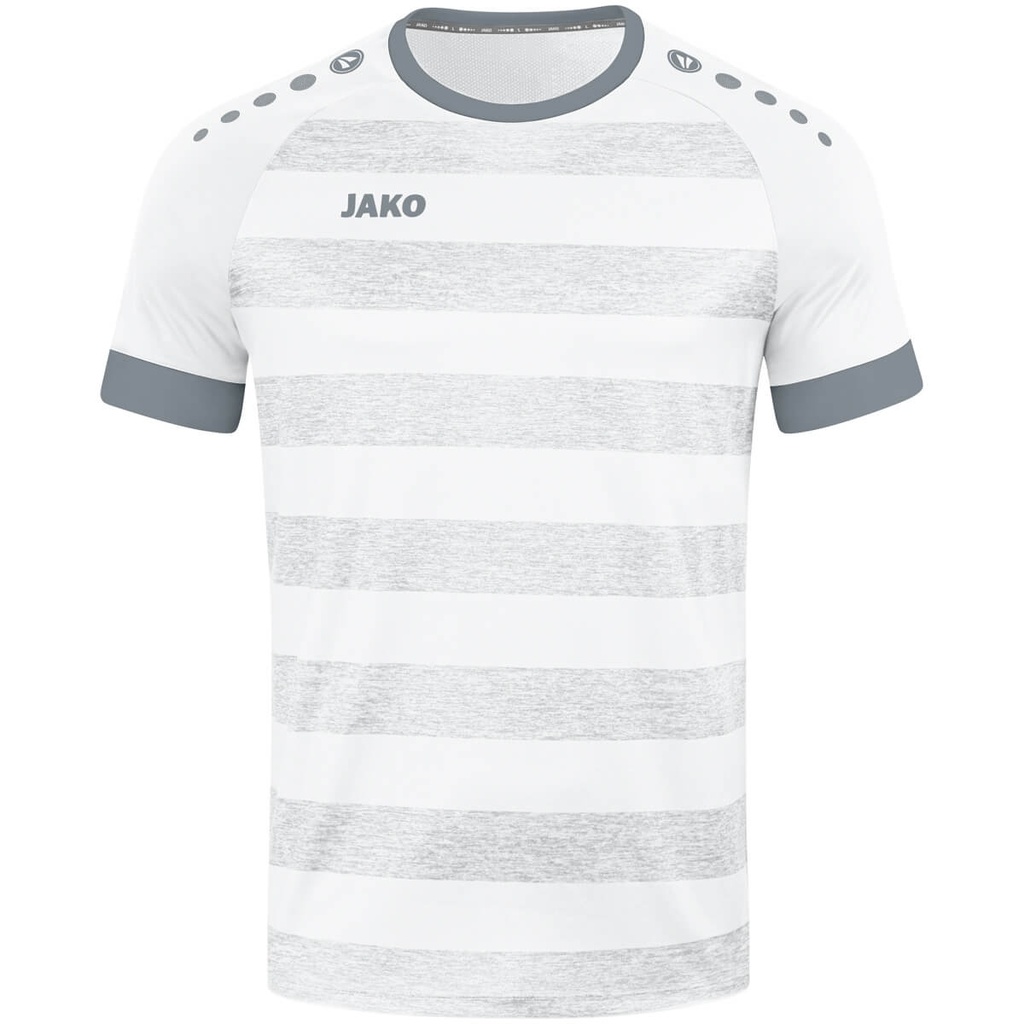[4214003S] JAKO 4214 Maillot Celtic Melange MC (S, 003 Blanc/Gris Pierre)