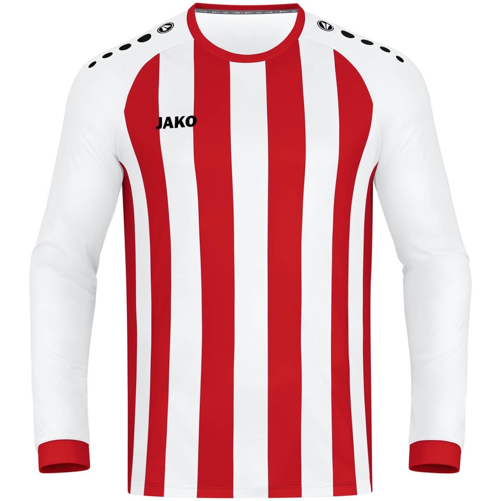 [4315011S] JAKO 4315 Maillot Inter ML (S, 011 Blanc/Rouge Sport)