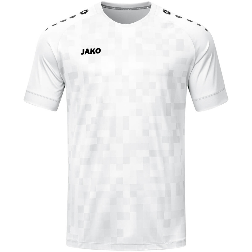 [4241000128] JAKO 4241 Maillot Pixel MC - ENFANT (128, 000 Blanc)