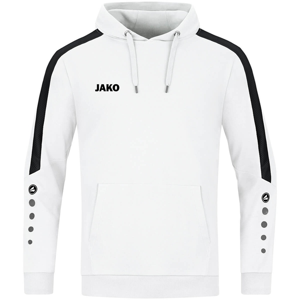 [6723000128] JAKO 6723 Sweat à capuchon Power - ENFANT (128, 000 Blanc)
