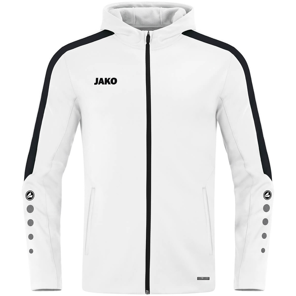 [6823000128] JAKO 6823 Veste à capuchon Power - ENFANT (128, 000 Blanc)