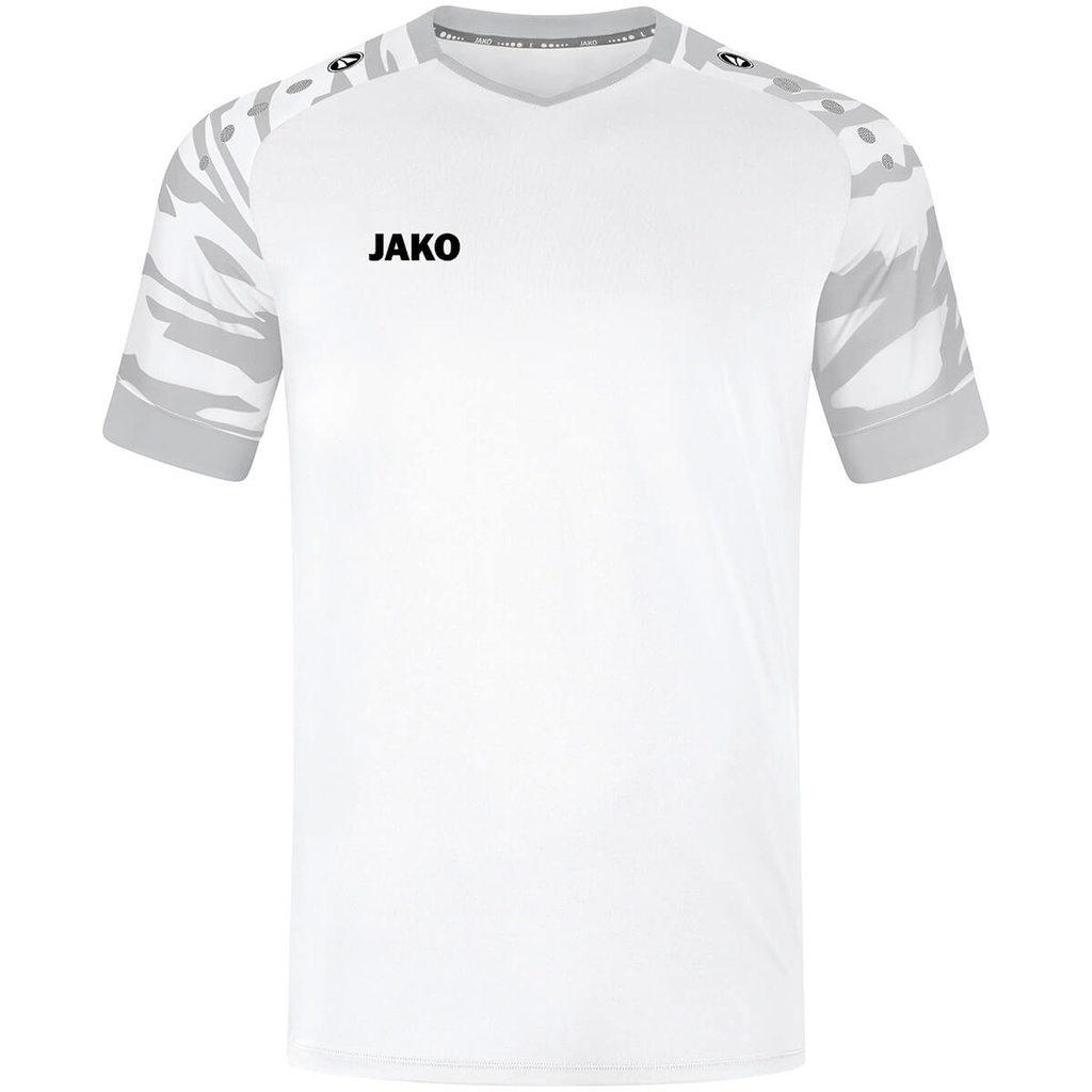 [4244010S] JAKO 4244 Maillot Wild MC (S, 010 Blanc/Blanc Mélange)