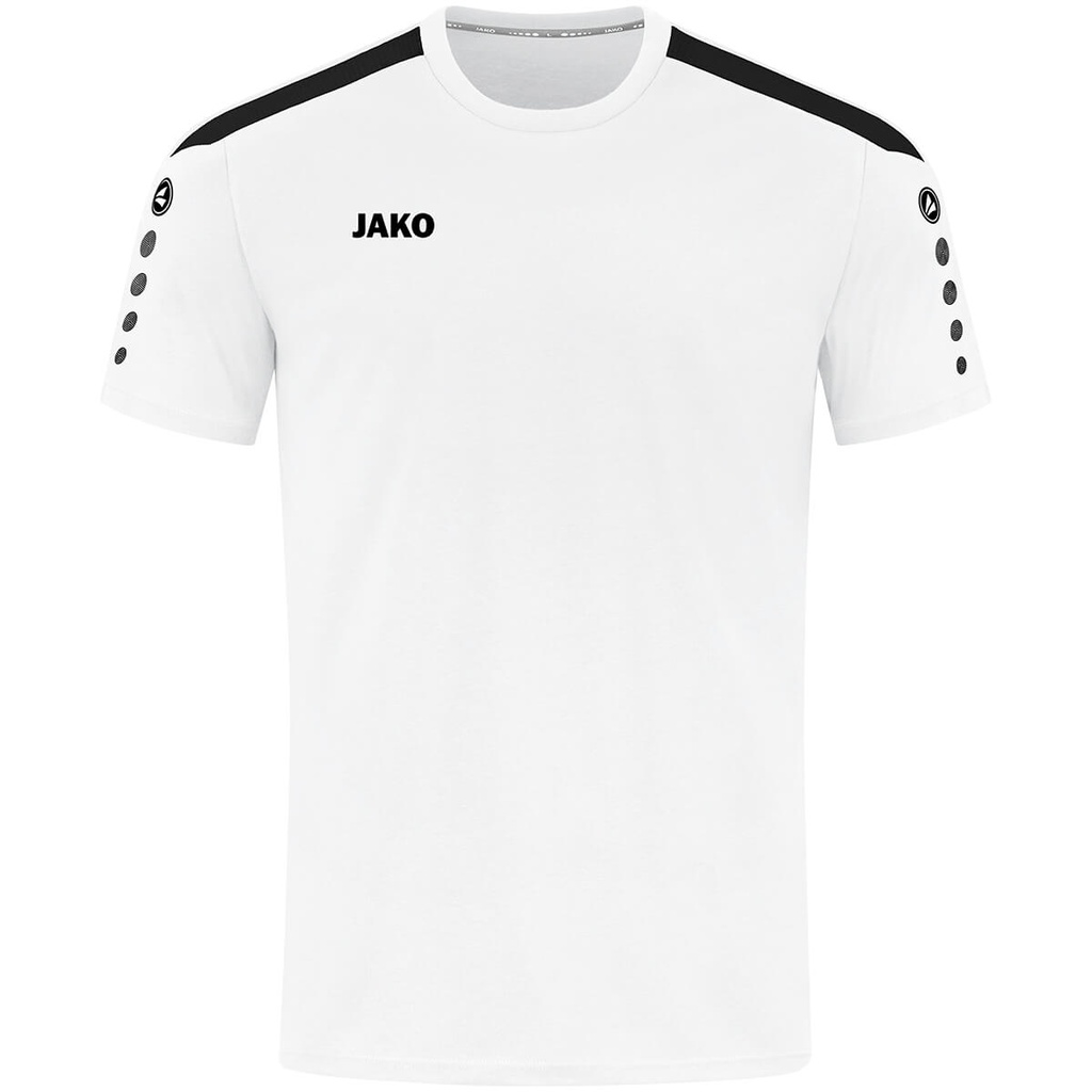 [6123000S] JAKO 6123 T-shirt Power (S, 000 Blanc)